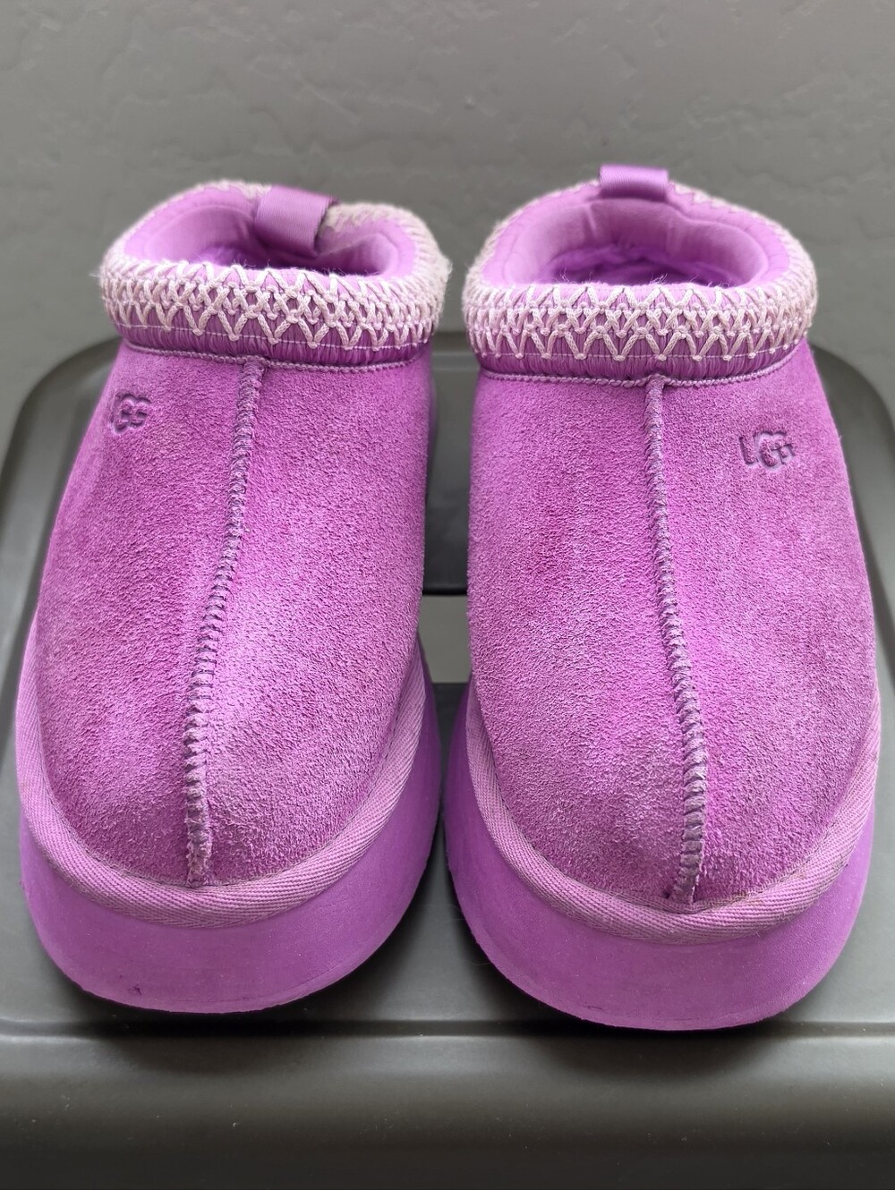 UGG Tasman Slippers Women’s Size 6 Purple Pink Suede Shearling Slip On Shoes - Picture 7 of 11